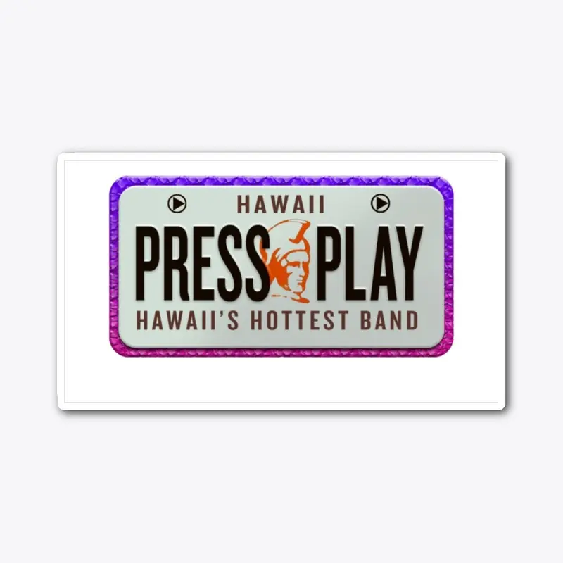 Press Play "HI License Plate" Merch